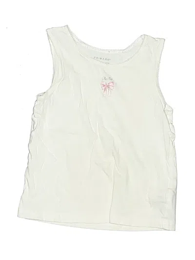 Pre-owned Primark Kids' Sleeveless T-shirt In Ivory