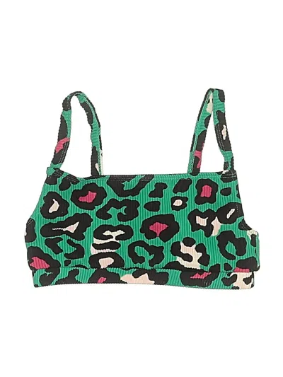 Pre-owned Primark Swimsuit Top Green Swimwear