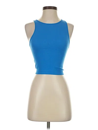 Pre-owned Primark Tank Top Blue Halter Neckline Tops