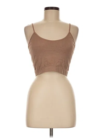 Pre-owned Primark Tank Top Brown Strapless Neckline Tops