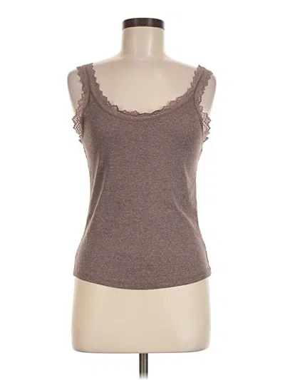 Pre-owned Primark Tank Top Brown Sweetheart Neckline Tops