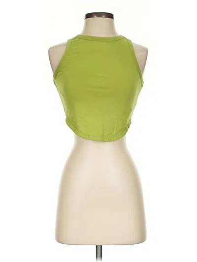 Pre-owned Primark Tank Top Green Halter Neckline Tops