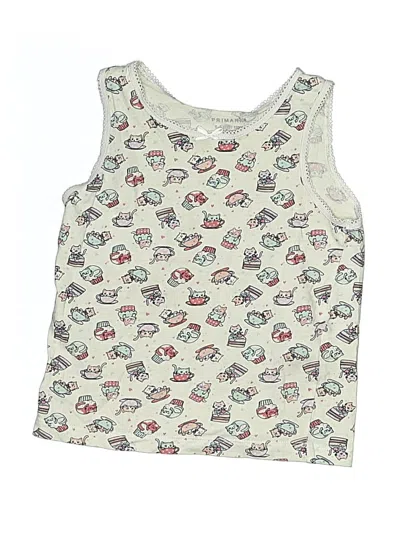 Pre-owned Primark Kids' Tank Top Ivory Halter Neckline Tops