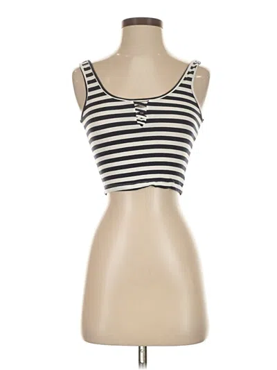 Pre-owned Primark Tank Top Ivory Strapless Neckline Tops In White