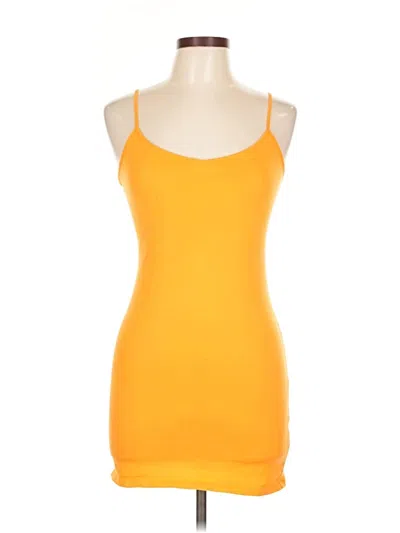 Pre-owned Primark Tank Top Orange Strapless Neckline Tops