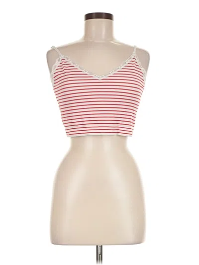 Pre-owned Primark Tank Top Red Strapless Neckline Tops