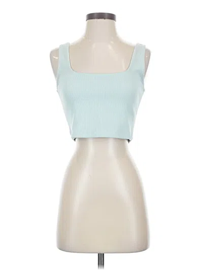 Pre-owned Primark Tank Top Teal Strapless Neckline Tops