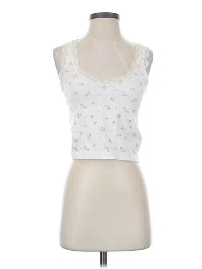 Pre-owned Primark Tank Top White Sweetheart Neckline Tops