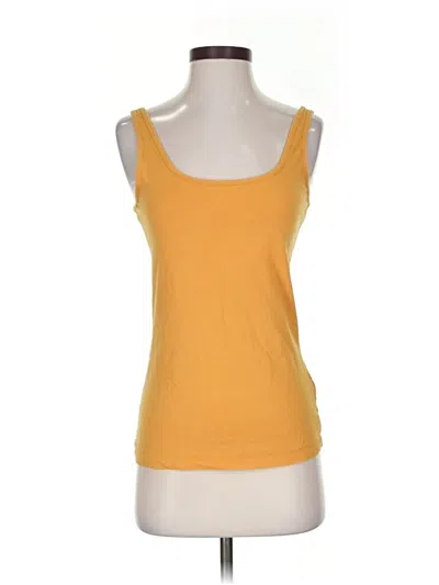 Pre-owned Primark Tank Top Yellow Scoop Neck Tops