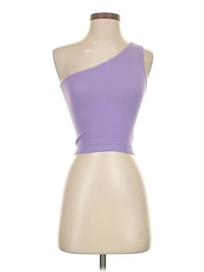 Pre-owned Primark Tube Top Purple One Shoulder Neckline Tops