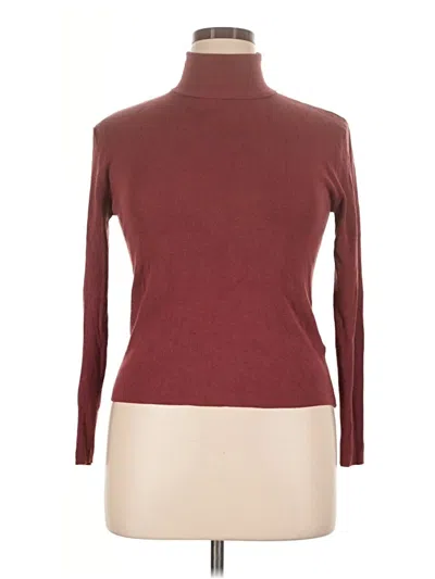 Pre-owned Primark Turtleneck Sweater In Burgundy