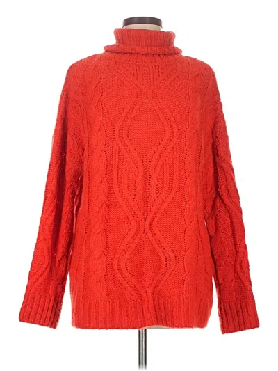 Pre-owned Primark Turtleneck Sweater In Red