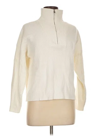 Pre-owned Primark Turtleneck Sweater In White