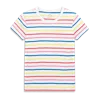 Primary Adult Classic Slub Crewneck Multi-stripe Tee In Multi