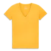 Primary Adult Classic Slub V-neck Tee In Sunflower