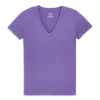 Primary Adult Classic Slub V-neck Tee In Violet