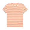 Primary Adult Easy Crewneck Stripe Tee In Cantaloupe White Stripes