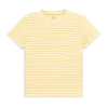 Primary Adult Easy Crewneck Stripe Tee In Sunlight White Stripe