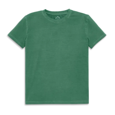 Primary Adult Easy Crewneck Tee In Garment Dye Chive