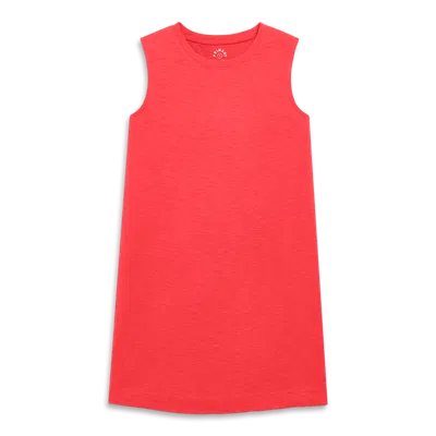 Primary Adult Easy Tank Dress In Red