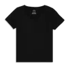 Primary Adult Classic Slub V-neck Tee In Black