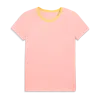 Primary Adult Embroidered Classic Slub Crewneck Tee In Flamingo
