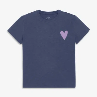 Primary Adult Heart Easy Tee In Blue