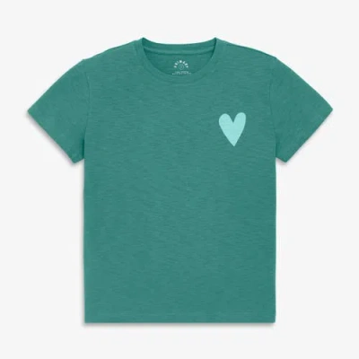 Primary Adult Heart Easy Tee In Green