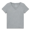 Primary Adult Heathered Easy V-neck Tee In Heather Gray