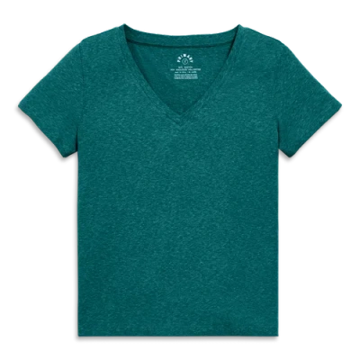 Primary Adult Heathered Easy V-neck Tee In Spruce