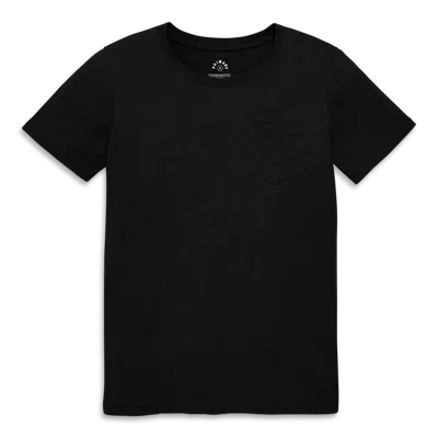 Primary Adult Slub Pocket Tee In Black