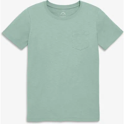 Primary Adult Slub Pocket Tee In Gray