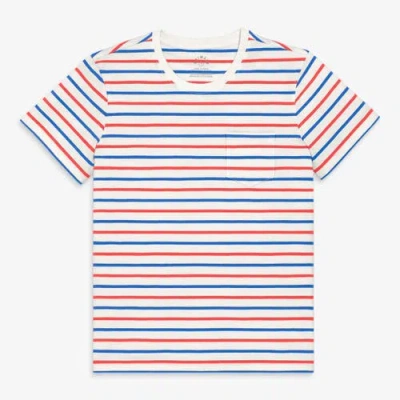 Primary Adult Stripe Easy Tee (unisex Fit) In Blueberry In Multi