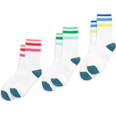 Primary Athletic Sock 3-pack In Tonal Stripe Mix