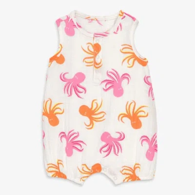 Primary Kids'  Baby Cotton Gauze Bubble Shortie In Seasonal Prints In White