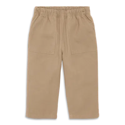 Primary Kids'  Baby Cotton Twill Pocket Pant In Khaki