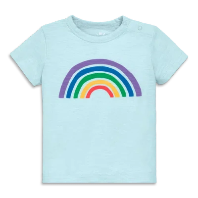 Primary Kids'  Baby Cutout Rainbow Tee In Saltwater