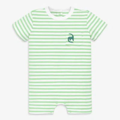 Primary Kids'  Baby Embroidered Stripe Pocket Shortie In Blue
