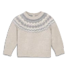Primary Kids'  Baby Fair Isle Sweater In Heather Sand Fairisle