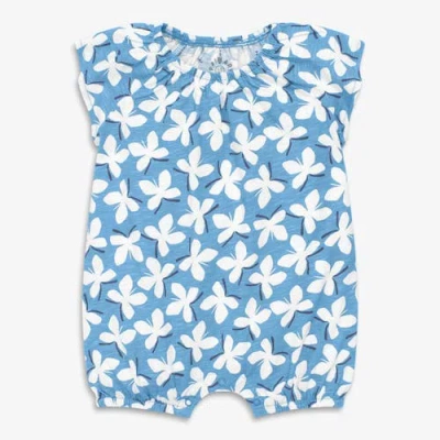Primary Kids'  Baby Flutter Sleeve Shortie In Butterflies In Blue