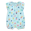 Primary Baby Flutter Sleeve Shortie In Confetti Hearts In Saltwater Rainbow Hearts
