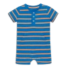 Primary Kids'  Baby Heathered Henley Shortie In Stripe In Blueberry Cantaloupe Stripe
