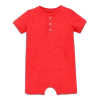 Primary Kids'  Baby Heathered Henley Shortie In Poppy