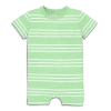 Primary Baby Heathered Pocket Shortie In Stripe In Pear White Stripe