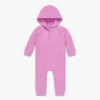 Primary Kids'  Baby Heathered Waffle Henley Romper In Pink