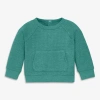 Primary Kids'  Baby Heathered Waffle Pocket Tee In Green