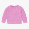Primary Kids'  Baby Heathered Waffle Pocket Tee In Pink