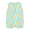 Primary Baby Henley Tank Shortie In Cutout Pears In Saltwater Pears