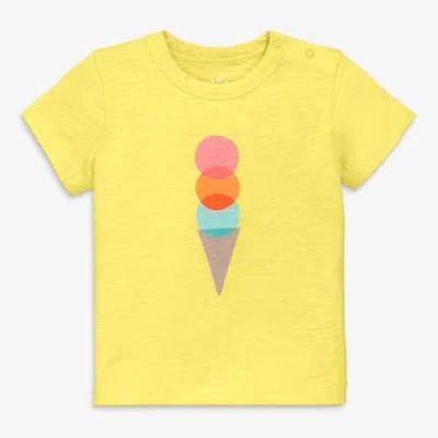 Primary Kids'  Baby Ice Cream Cone Tee In Yellow