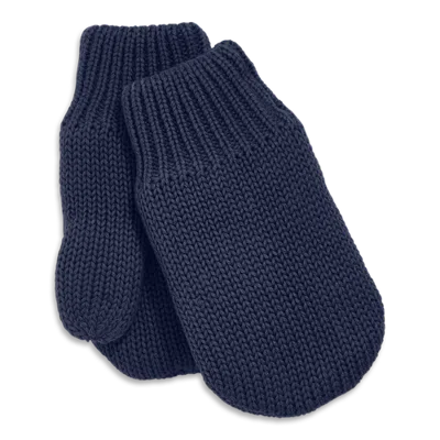 Primary Kids'  Baby Knit Mittens In Blue